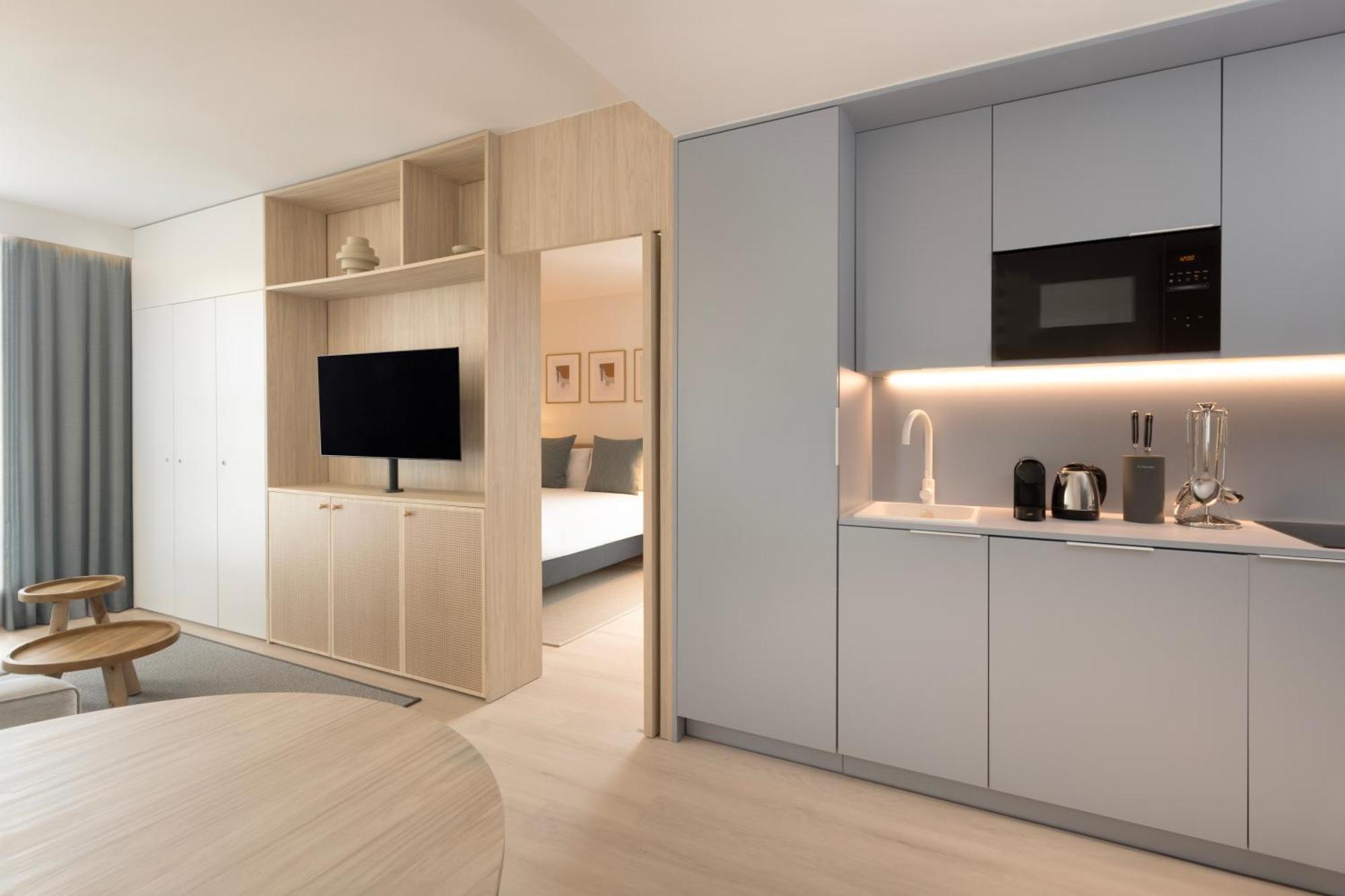 Suite de 1 dormitorio con sofá cama